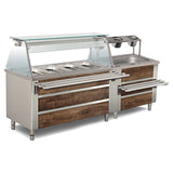 FAST FOOD HOT AND COLD DISPLAY COUNTER.