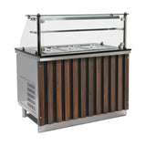 FAST FOOD HOT AND COLD DISPLAY COUNTER.