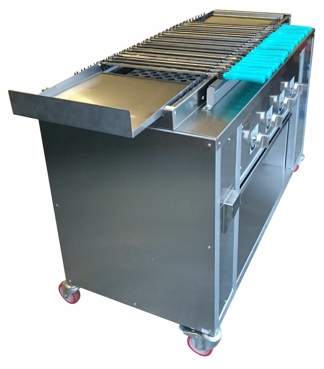 GRILL AUTOMATIC ROTATING. SEEKH KEBAB CONVEYOR BELT. CHARCOAL GRILL OR