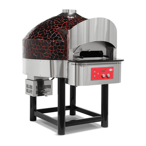 PIZZA OVEN. GAS & WOOD FIRED. TRADITIONAL -  ROTATING PIZZA OVEN.