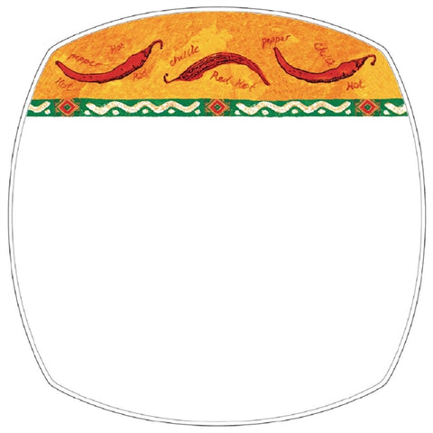 SALSA YELLOW RED SQUARE PLATE