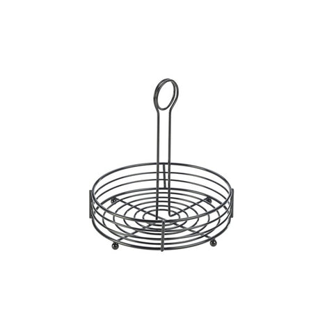 Black Wire Table Caddy 8" Dia X 8.5" (H)