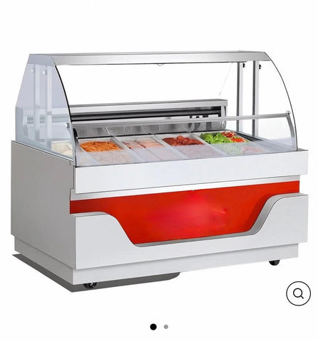 1500mm Curved Glass Serve Over Deli Fridge SSG1500