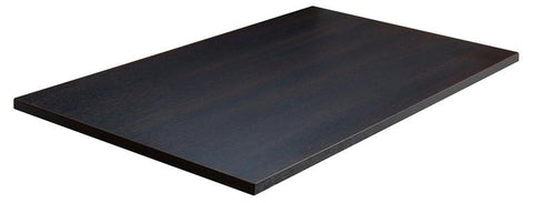 RESTAURANT TABLE TOP LAMINATED. BLACK BROWN SORONO OAK. WENGE