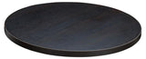 RESTAURANT TABLE TOP LAMINATED. BLACK BROWN SORONO OAK. WENGE