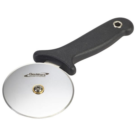 S/St.Pizza Cutter 4"Wheel/Plastic Hdl.