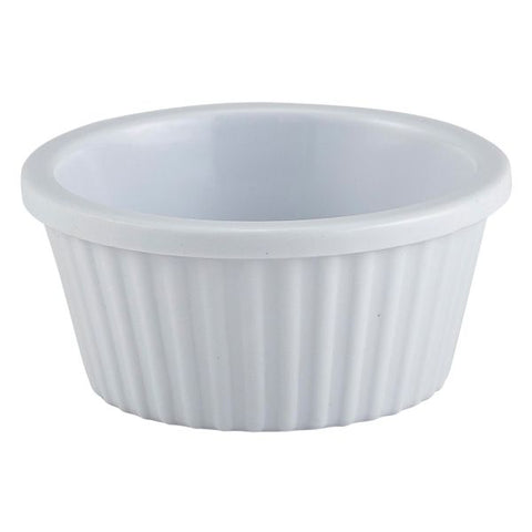 Ramekin Fluted 1oz White 57X25mm