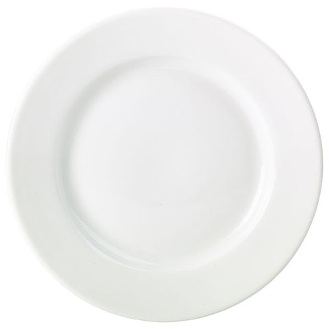 Royal Genware Classic Winged Plate 19cm White