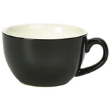 Royal Genware Bowl Shaped Cup 17.5cl/6oz Black