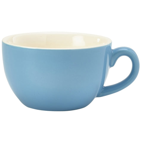 Royal Genware Bowl Shaped Cup 17.5cl/6oz Blue