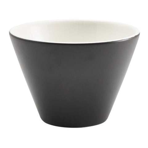 Royal Genware Conical Bowl 12cm Dia Matt Black