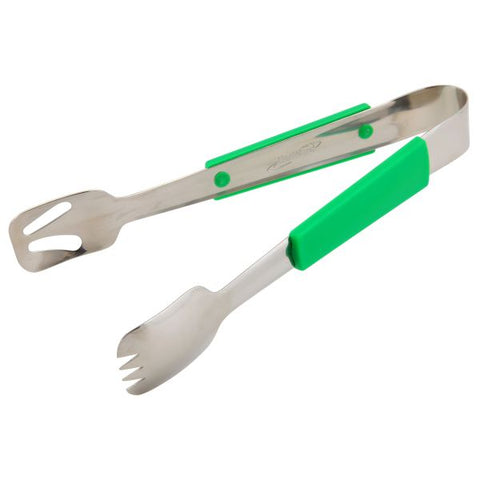 Genware Plastic Handle Buffet Tongs Green