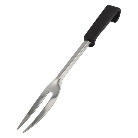 Genware Plastic Handle Carving Fork Black