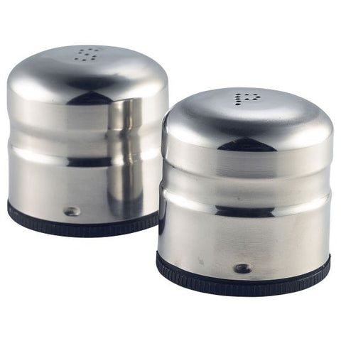 S/St.Jumbo Condiment (S&P Pair) 65X75mm