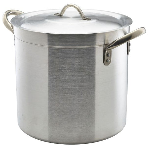 Genware Deep Stockpot & Lid 30cm 21 Litre