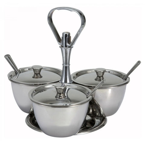 S/St.Revolving Relish Server 3-Way (62399) **