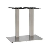 TABLE BASE TWIN COLUMN.  STAINLESS STEEL. RESTAURANT.