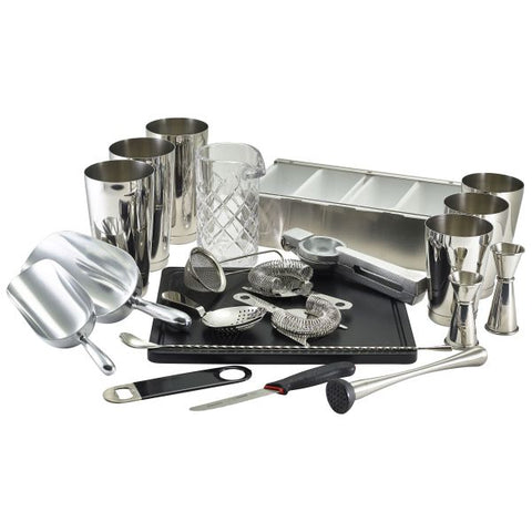 Cocktail Bar Kit Gold 22pcs