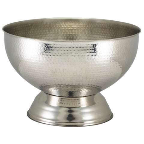Hammered Stainless Steel Champagne Bowl 36cm