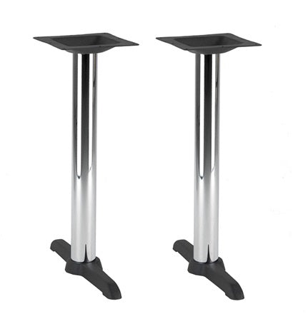 CHROME & BLACK TABLE BASE