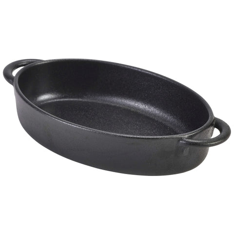 Cast Iron Effect Oval Dish 17.5 x 11.5 x 4cm