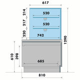 SERVE OVER COUNTER. COLD FOOD DISPLAY COUNTER. BELLINI II