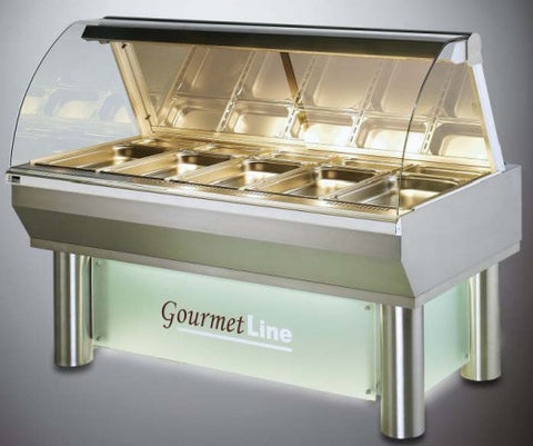 HEATED DISPLAY WITH STATIC HEAT. UBERT GOURMETLINE DHTG