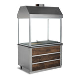 FAST FOOD HOT AND COLD DISPLAY COUNTER.