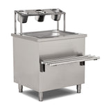 FAST FOOD HOT AND COLD DISPLAY COUNTER.