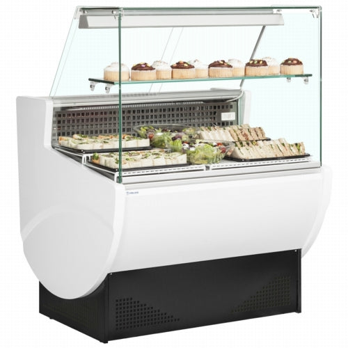 Cold Food Display Square Glass Hot Food Display | JK SHD Frost Tech