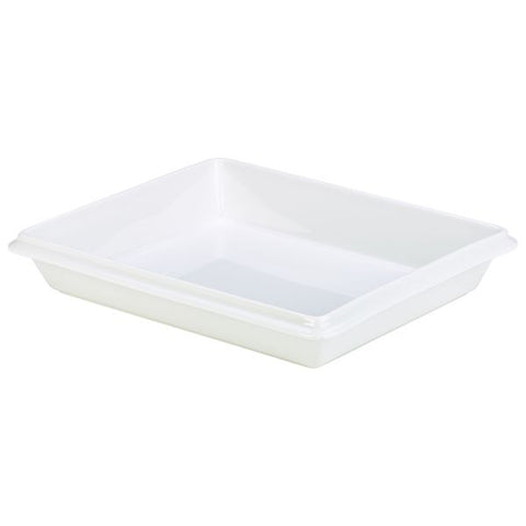 Royal Genware Gastronorm Dish 1/2 55mm White