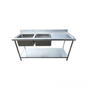 BENZER Stainless Steel Kitchen Sink 1800mm Right Hand Drainer