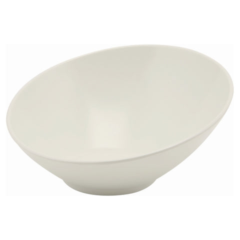 White Melamine Slanted Buffet Bowl 30X29X13cm