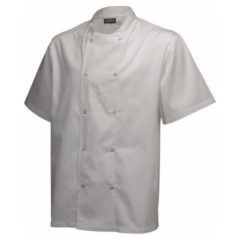 Basic Stud Jacket (Short Sleeve) White L Size
