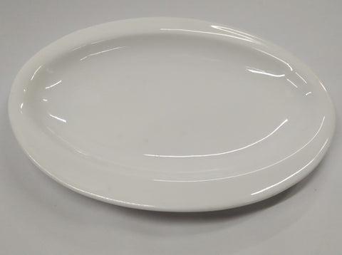 OVAL LUNA WHITE PLATE