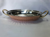 COPPER SS OVAL VEG SERVING DISH