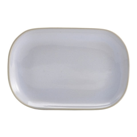 Terra Stoneware Rustic White Rectangular Plate 24 x 16.5cm