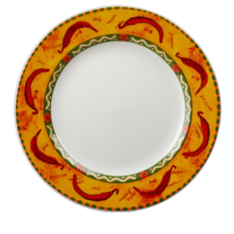 CHURCHILL SALSA PLATES ROUND YELLOW