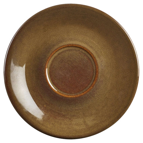 Terra Stoneware Rustic Brown Saucer 15cm