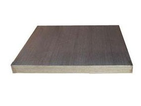TABLE TOP WOOD VENEERED - SILVER & BLACK LINING