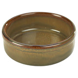 Terra Stoneware Rustic Brown Tapas Dish 14.5cm