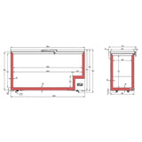 CHEST FREEZER. COMMERCIAL CATERING