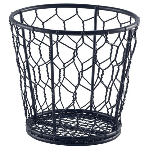 Black Wire Basket 12cm Dia