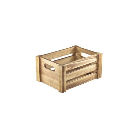 Wooden Crate Rustic Finish 22.8x16.5x11cm