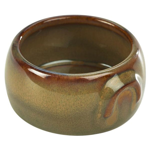 Terra Stoneware Rustic Brown Butter Pot 3oz/90ml