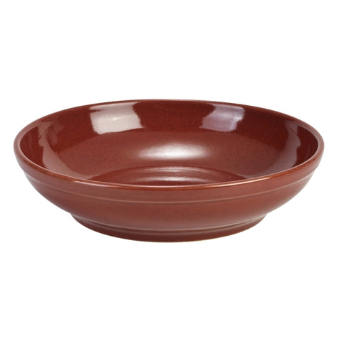 Terra Stoneware Rustic Red Coupe Bowl 27.5cm