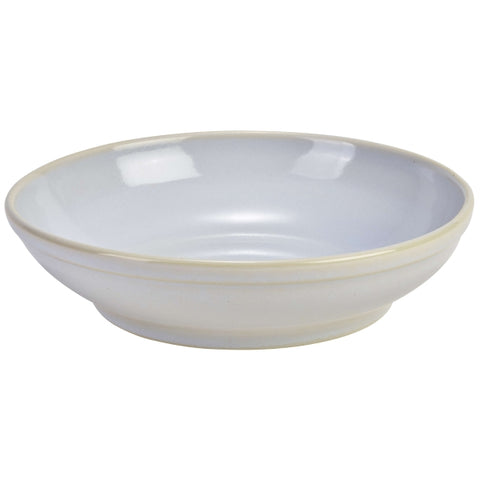 Terra Stoneware Rustic White Coupe Bowl 23cm