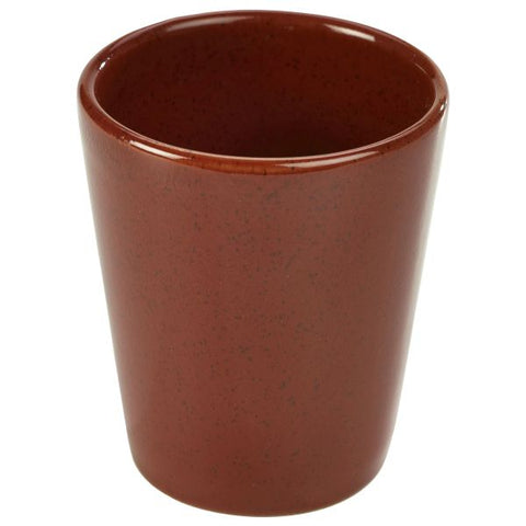 Terra Stoneware Rustic Red Conical Cup 10cm