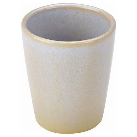 Terra Stoneware Rustic White Conical Cup 10cm
