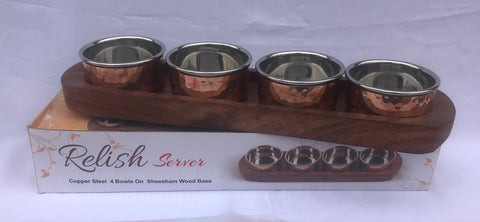 COPPER RELISH SET